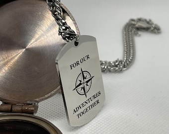 Personalisierte Dog Tags für Männer, Halskette mit Gravur, Halskette mit Army Tags, Geschenk für Ihn, Vatertagsgeschenk, Geschenk für Papa, Geschenk für Freund