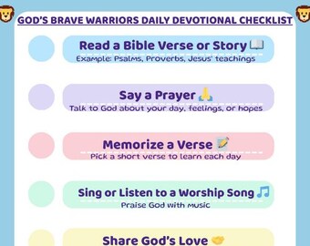 Daily Devotional Checklist