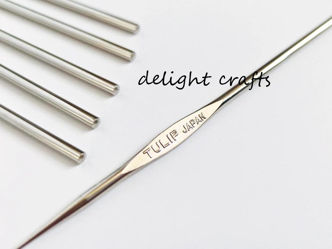 Set of 17 TULIP Steel Crochet Hooks for Fine Lace Size 0/1.75mm to