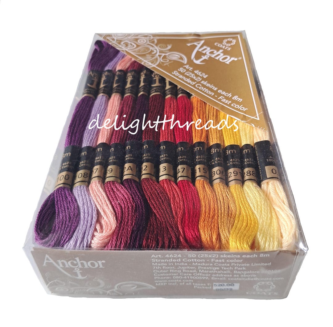 50 Anchor Assorted Stranded Floss / Skeins / Moulin - Pack of 50 - Etsy
