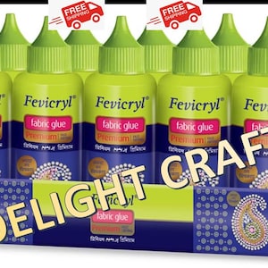 80ml/2.82oz Fevicryl &#39;&#39;PREMIUM&#39;&#39; Fabric Glue Textile Hemming Adhesive Bond Craft Sewing No Stitch Strong Glue - FREE SHIPPING Stoffkleber