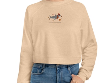 Cozy but Overstimulated Shark Comfort Colors Sweatshirt - Funny Weirdcore Fall Pullover