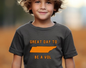 Youth Tennessee Shirt Kid Vol Tshirt Tennessee Sports SEC Football Gift TN Gameday T-Shirt Tennessee Vol Gift Vols Tennessee Travel Outfit