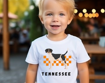 Tennessee Toddler T-shirt TN Kids Orange Checker Shirt TN Kids Shirt Baby Tennessee shirt Tennessee Checker Tennessee Gift Kid TN Shirt