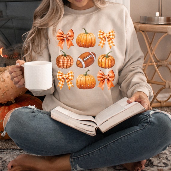 Tennessee Fall Football Sweatshirt Big Orange Bow Sweater Orange Fall Gameday Shirt Preppy Fall Bow Sweatshirt Womens Oversized Fall Shirt Etsy