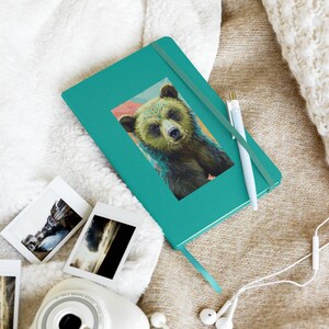 Cuaderno de tapa dura diseño geométrico de Oso