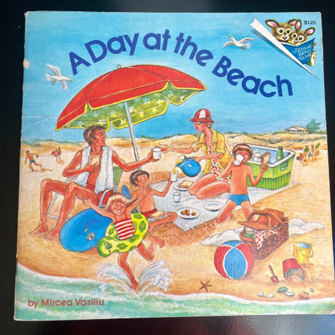 1977 Vintage A Day at the Beach by Mircea Vasiliu Children's Classic ...