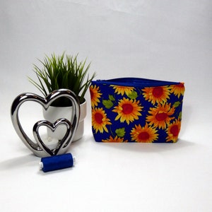Sunflower Waterproof Lined Make Up Bag image 2