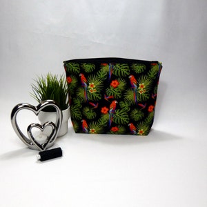 Tropical Parrot Gift Set including Make up bag, Wash bag, WristletsKey Fobs and Scrunchies image 3