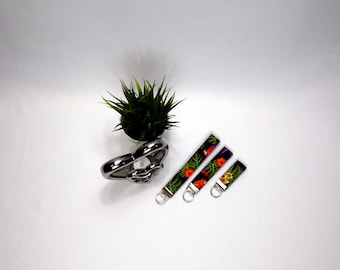 Tropical Parrot  Wristlet, Keyring, Key Fob Small, Medium and Large