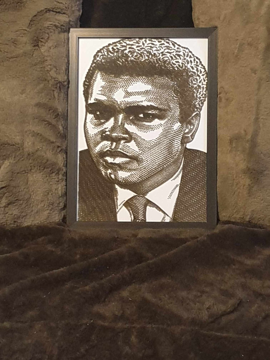 Glass Etching A4 Famous Mohammind Ali Etsy