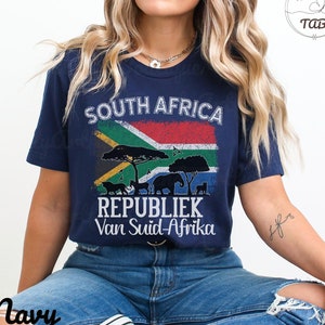 South Africa Shirt, South Africa Gifts, South Africa Souvenir, Africa, South African Trip Gift, SUID-AFRIKA Tee, South Africa Flag - Unisex