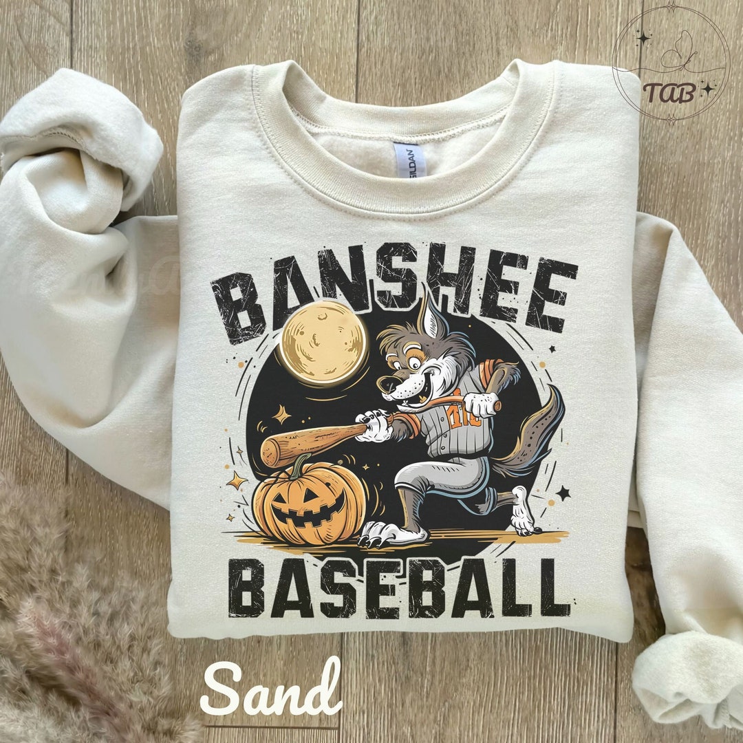 Werewolf Halloween Sweatshirt, Retro Vintage Baseball Sweater, Spooky ...