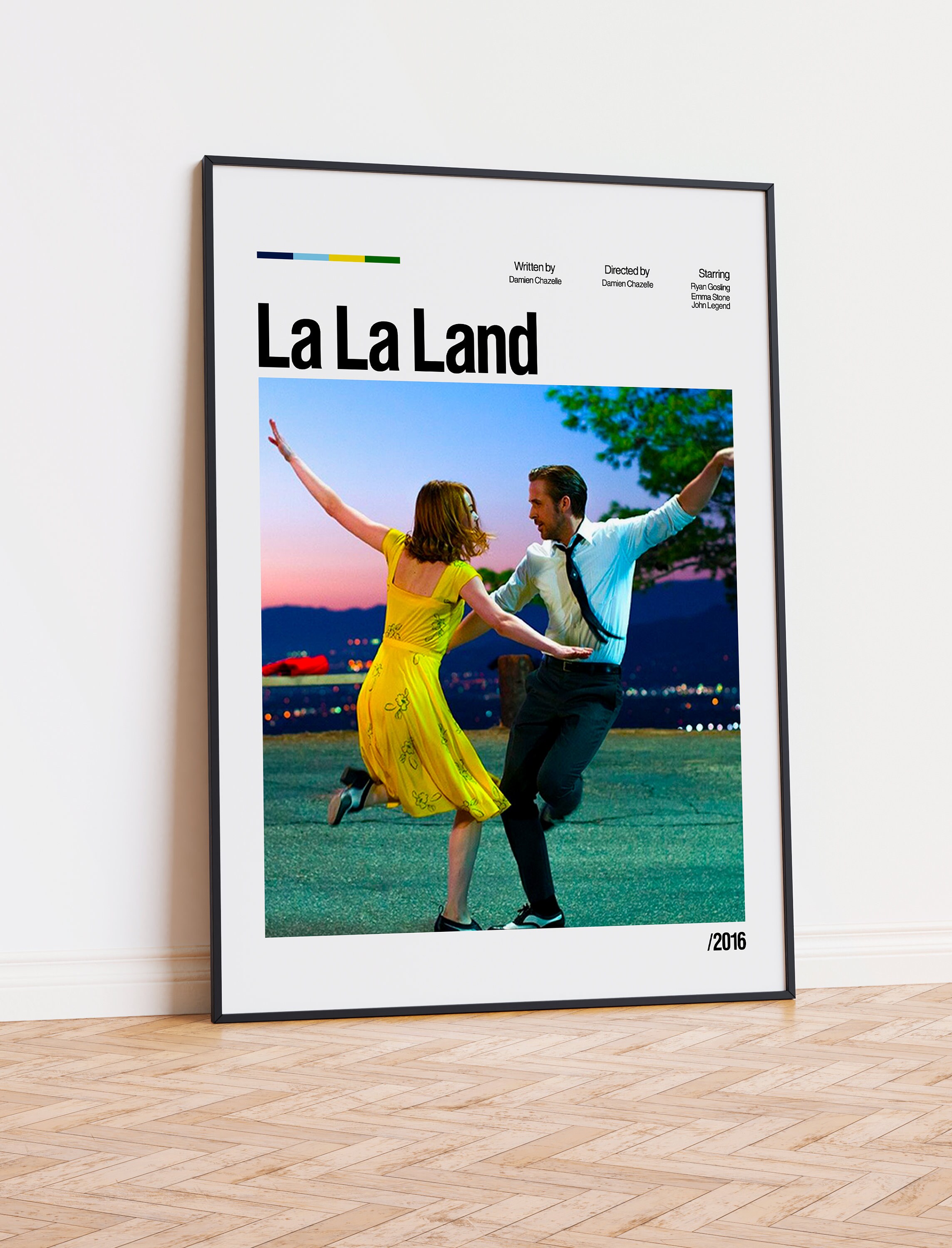 La La Land Movie Poster, Minimalist Movie Poster, Custom Poster