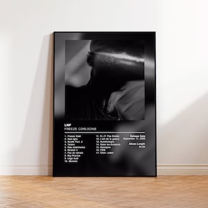 Album Poster LMF by Freeze Corlone, rap posters, album cover, album wall art, custom album poster, rapper poster, French rap