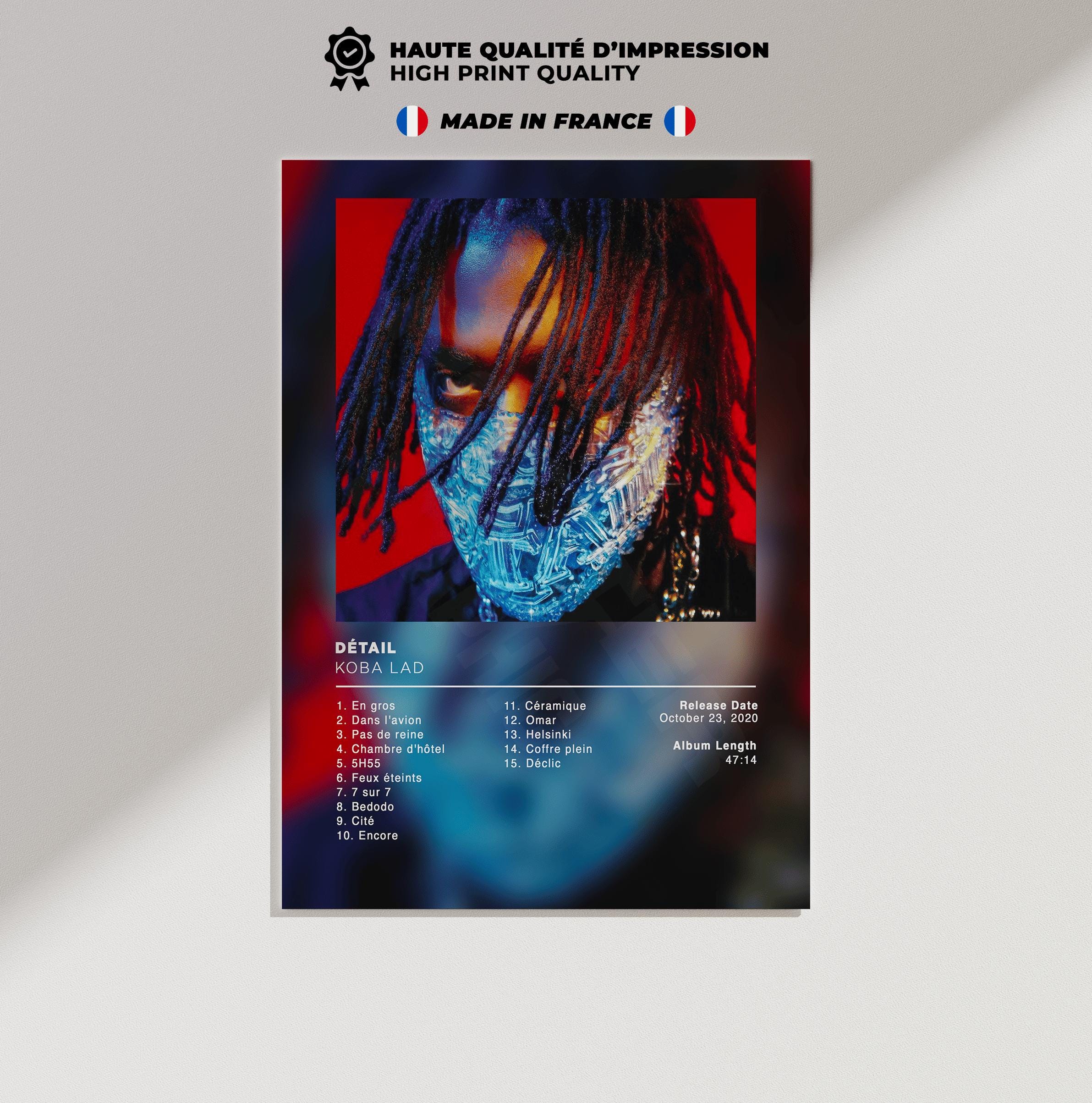 Koba La D Album Poster Detail, Rap Posters, Album Cover, Album