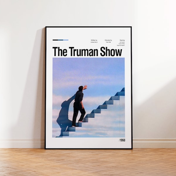 Truman Show Film Poster, affiche de film minimaliste, affiche personnalisée, affiche de film classique