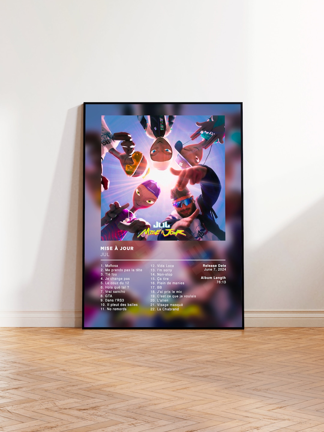 Album Poster Mise à Jour de Jul, rap posters, album cover, album wall ...