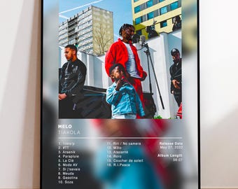 Album Poster Melo De Tiakola, Rap Posters, Album Cover, Album Wall