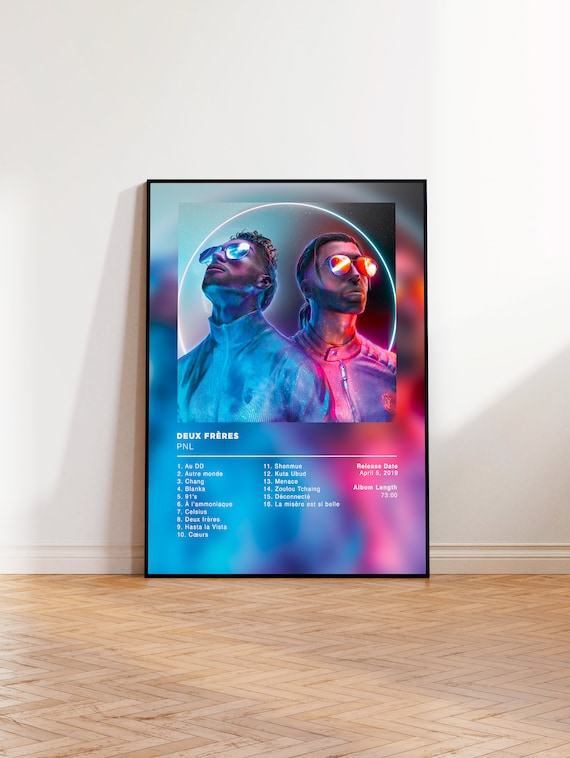 Album Poster Two Brothers by PNL NLP Poster Rap Album Poster Rapper Poster  Album Cover Music Cover Poster Custom Album Cover -  Israel
