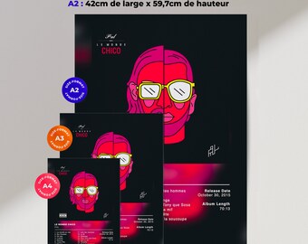 Album Poster Le Monde Est Chico by PNL, Rap Posters, Album Cover, Album  Wall Art, Custom Album Poster, Rapper Poster, French Rap 