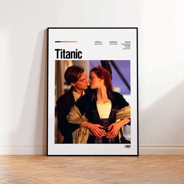 Titanic Film Poster, affiche de film minimaliste, affiche personnalisée, affiche de film classique