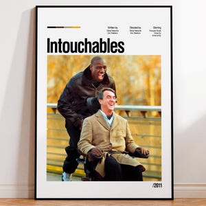 Póster de la película Intocable, póster minimalista, póster personalizado, póster clásico.