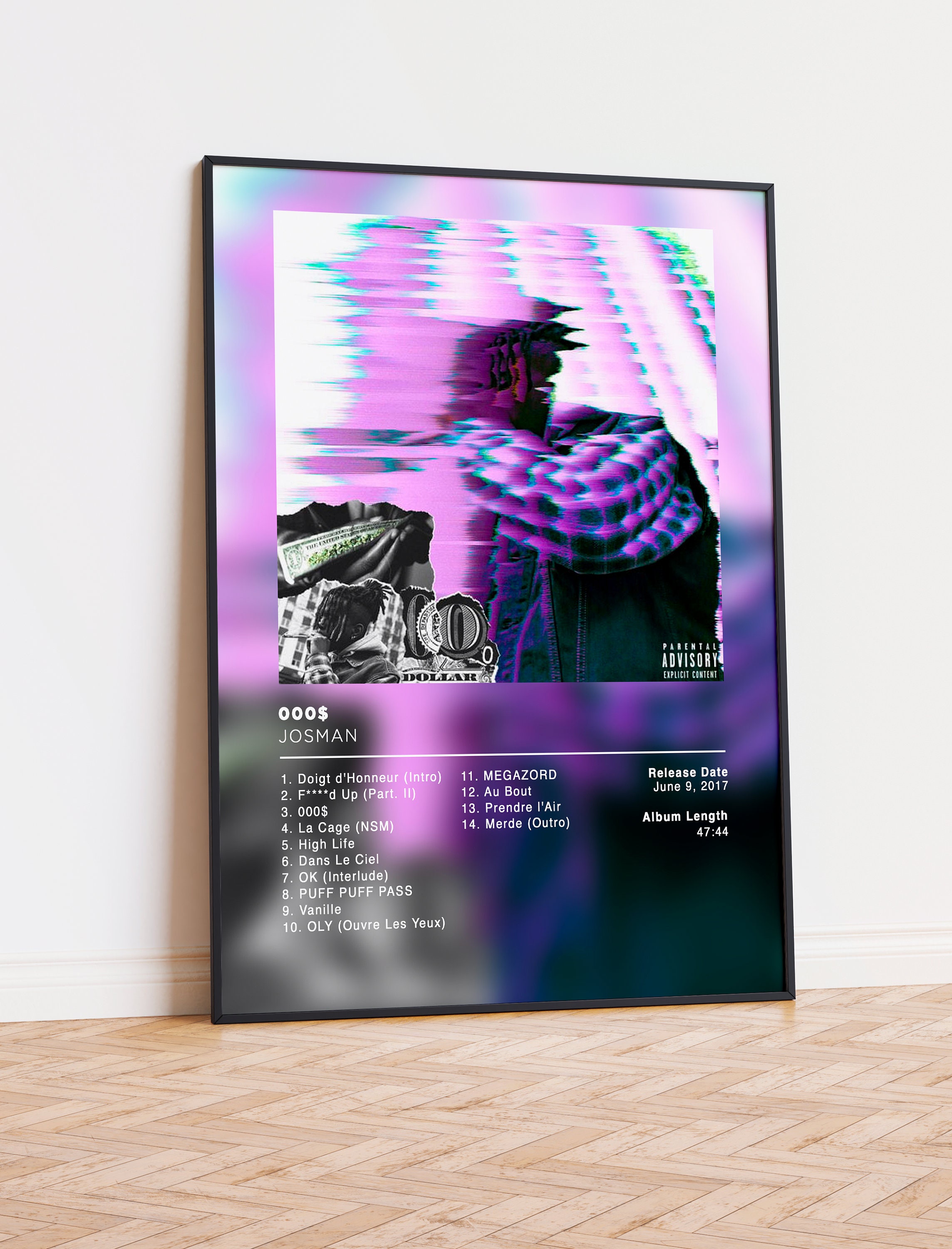 J.O.$, Rap Fr album cover, Josman Premium Matte Vertical Poster sold by  WaDudin, SKU 40868539