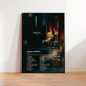 Album Poster Stamina Memento de Dinos, rap posters, album cover, album wall art, custom album poster, rapper poster, French rap