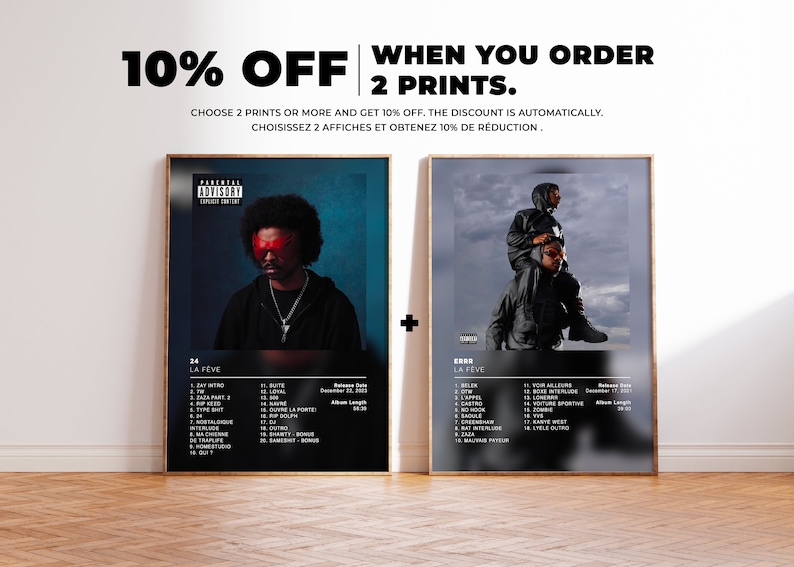 Album Poster 24 by La Fève, Rap Posters, Album Cover, Album Wall Art