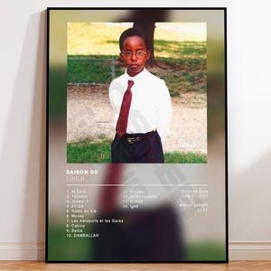Album Poster Season 00 by Luidji, rap posters, album cover, album wall art, custom album poster, rapper poster, French rap
