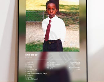 Album Poster Season 00 by Luidji, rap posters, album cover, album wall art, custom album poster, rapper poster, French rap