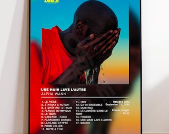 Album Poster UMLA by Alpha Wann, rap posters, album cover, album wall art, custom album poster, rapper poster, French rap