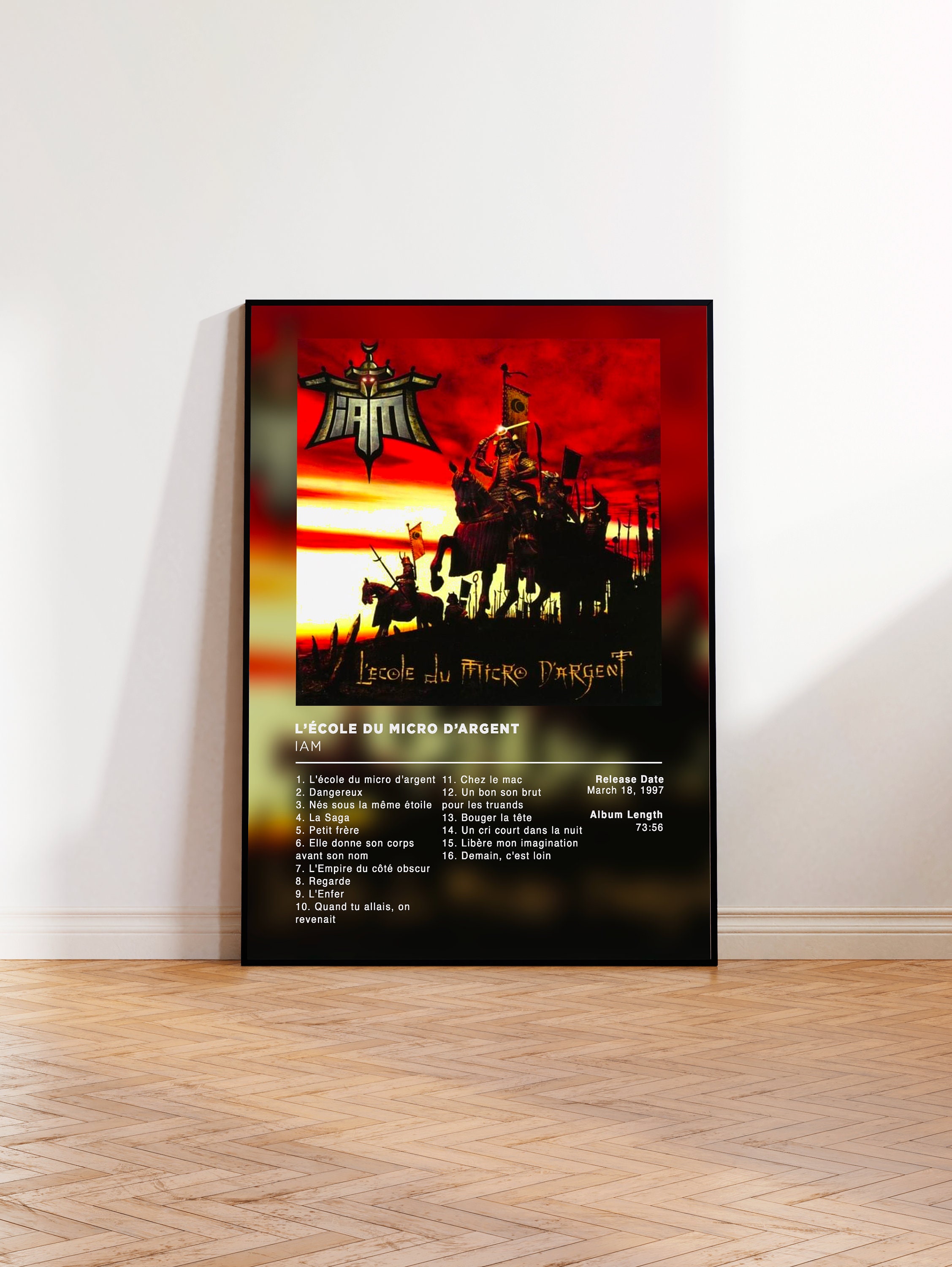 Album Poster L'école du micro d'argent by IAM, rap posters, album cover, album wall art, custom album poster, rapper poster, French rap