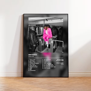 Album Poster Jok&#39;Chirac de Jok&#39;Air, rap posters, album cover, album wall art, custom album poster, rapper poster, rap francais
