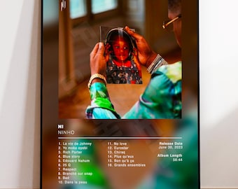 Album Poster NI de Ninho, rap posters, album cover, album wall art, custom album poster, rapper poster, French rap
