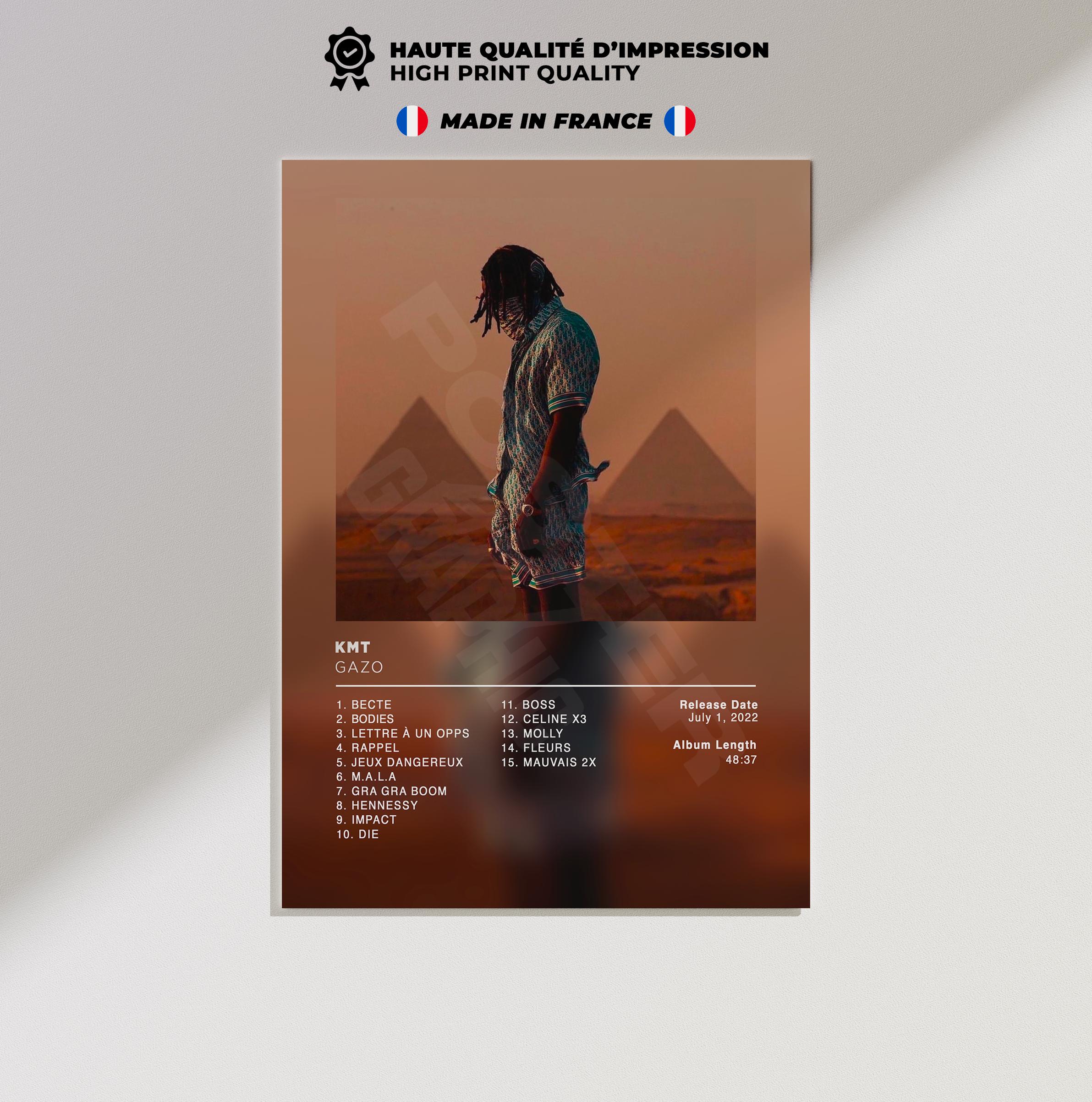 Album Poster KMT by Gazo, Rap Posters, Album Cover, Album Wall Art