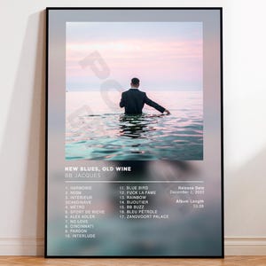Album Poster NBOW de BB Jacques, rap posters, album cover, album wall art, custom album poster, rapper poster, rap francais