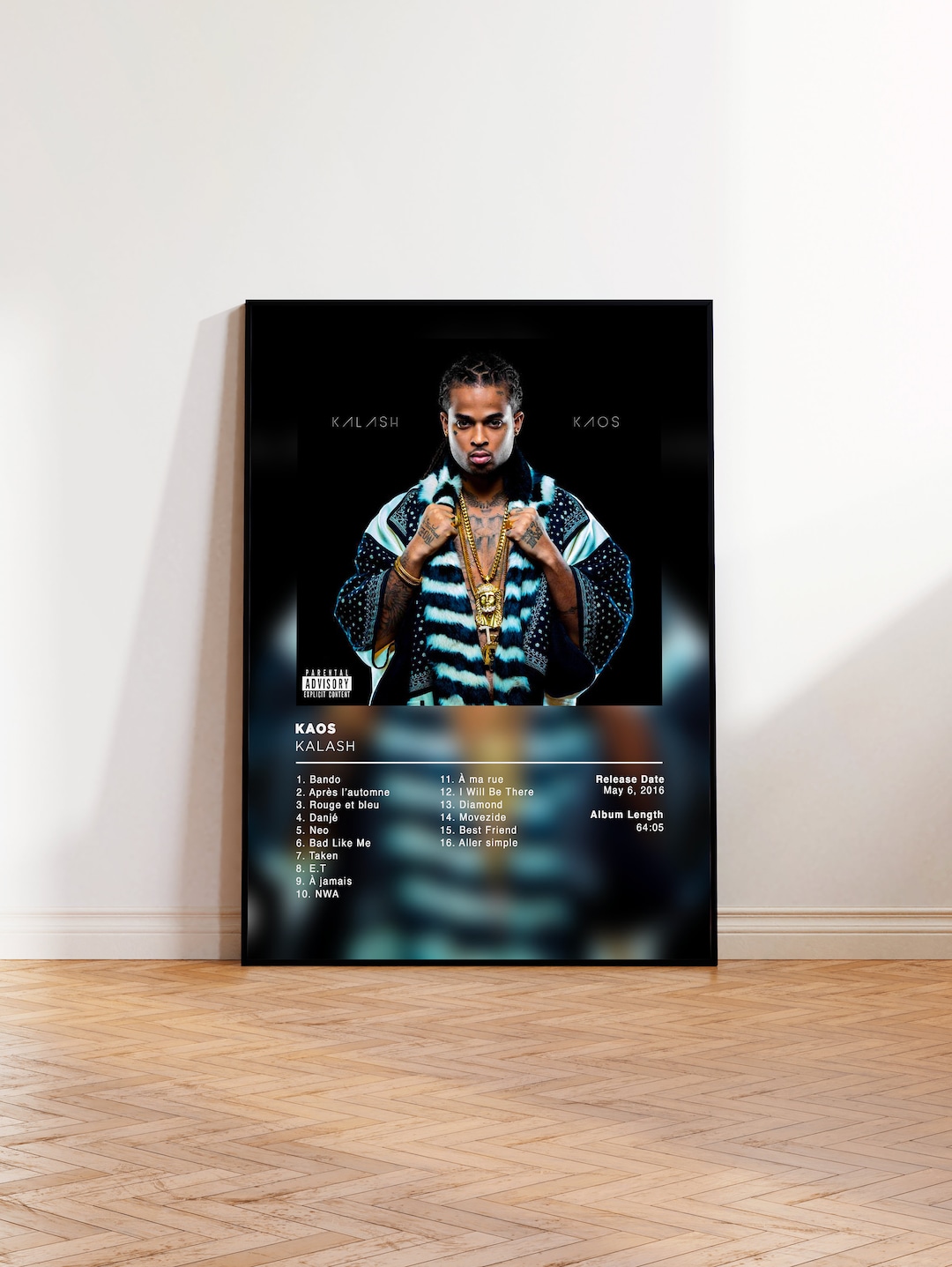 Album Poster Kaos by Kalash, Rap Posters, Album Cover, Album Wall Art ...