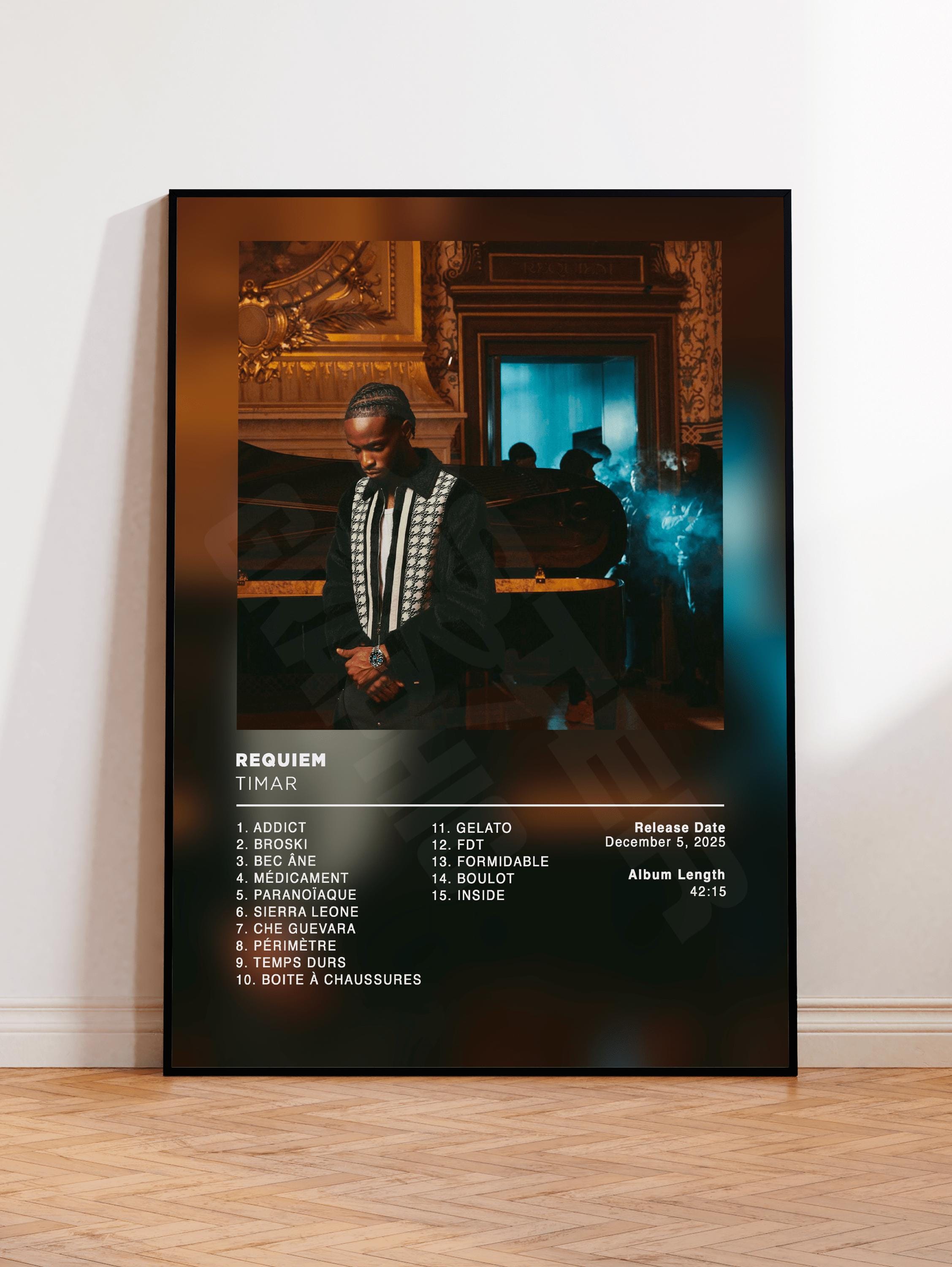 Timar Requiem Album Poster Requiem by Timar, Rap Posters, Album Cover, Album Wall Art ...