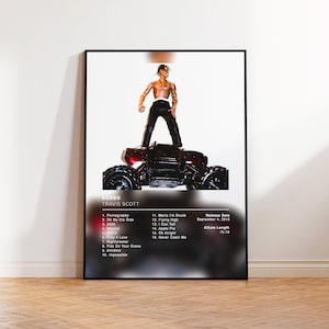 Album Poster Rodeo by Travis Scott, rap posters, album cover, album wall art, custom album poster, rapper poster