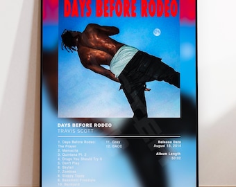 Travis Scott Days Before Rodeo 2LP Vinyl Limited Black 12
