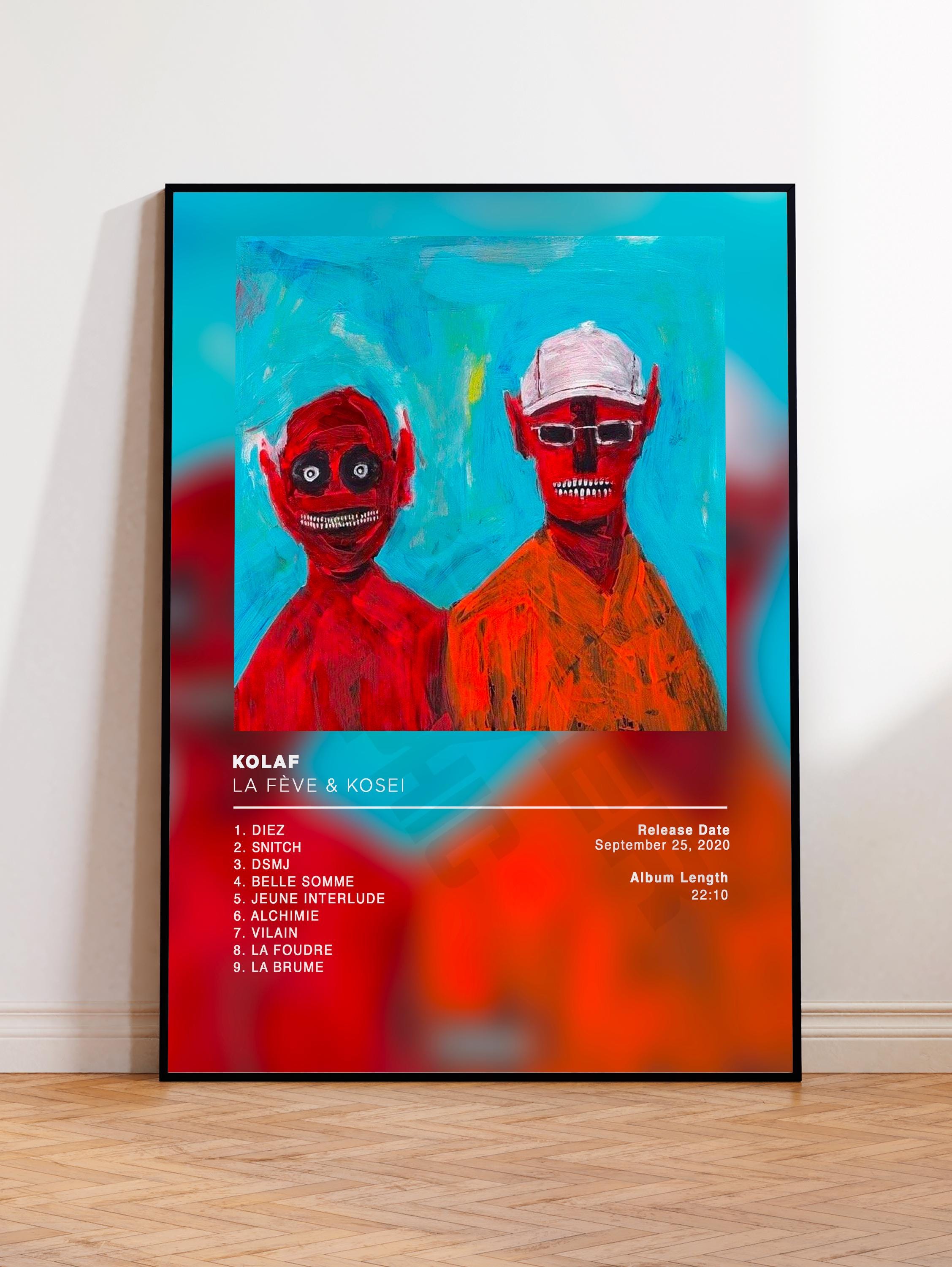 Album Poster Kolaf by La Fève and Kosei, Rap Posters, Album Cover