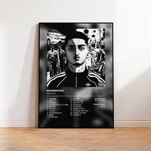 Album Poster Reinsertado de Morad, rap posters, album cover, album wall art, custom album poster, rapper poster image 1