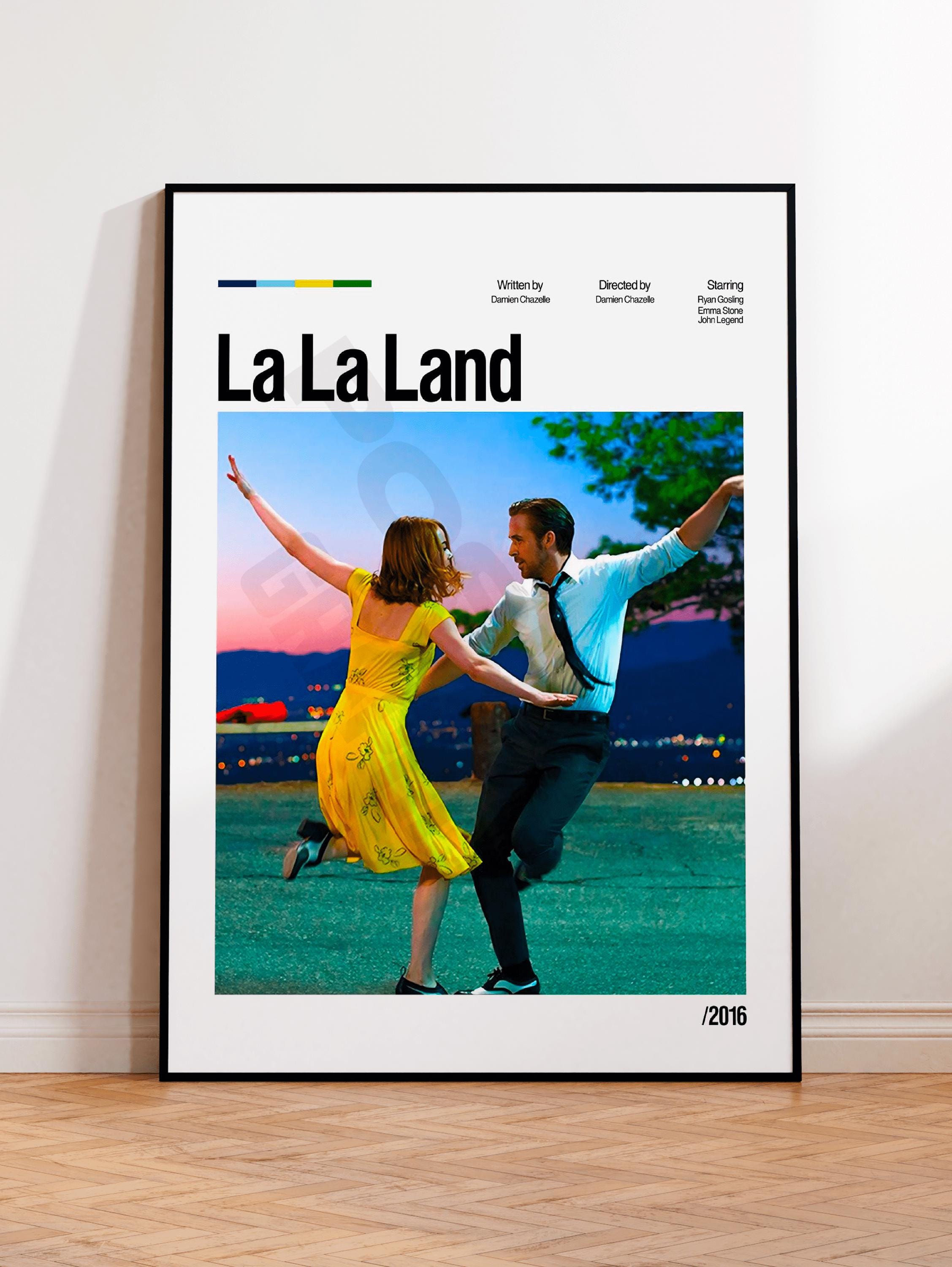 La La Land Movie Poster, Minimalist Movie Poster, Custom Poster