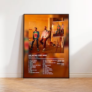 Album Poster Les autres c&#39;est nous by Bigflo et Oli, rap posters, album cover, custom album poster, rapper poster, French rap