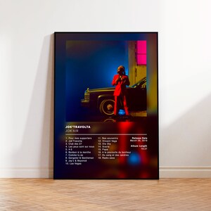 Album Poster Jok&#39;Travolta de Jok&#39;Air, rap posters, album cover, album wall art, custom album poster, rapper poster, rap francais