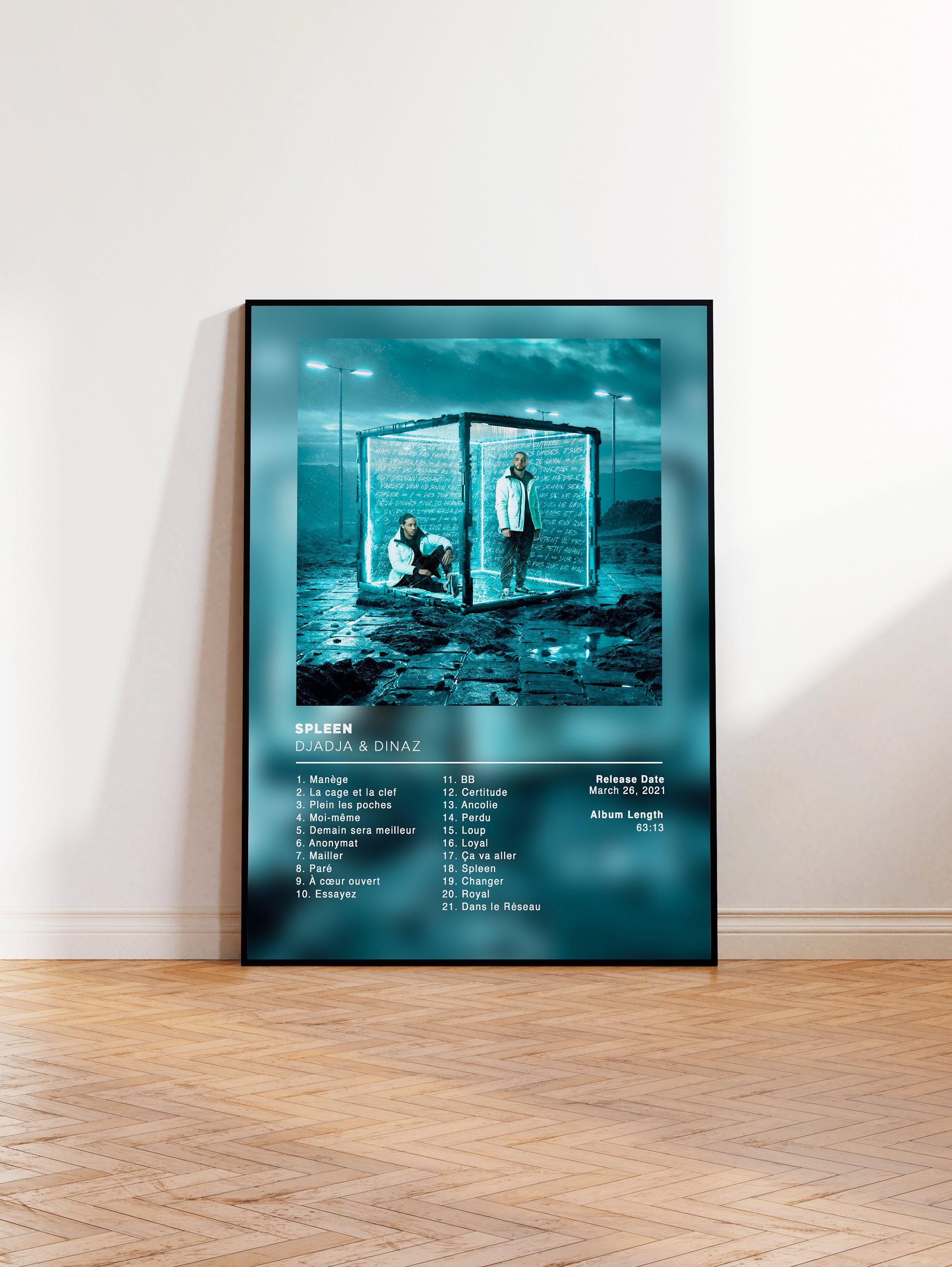 Album Poster Spleen by Djadja and Dinaz, rap posters, album cover, album wall art, custom album poster, rapper poster