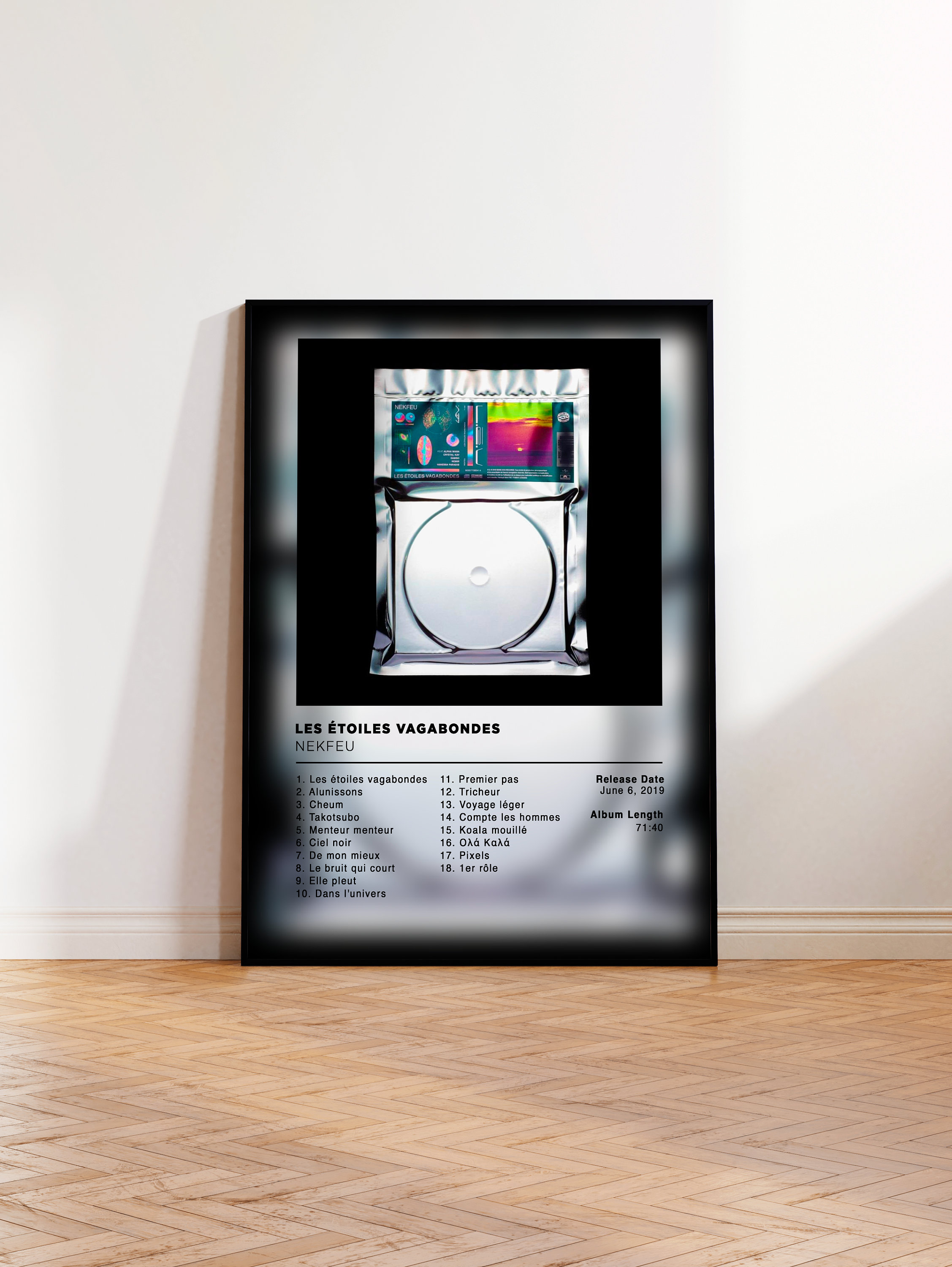 Album Poster Les Etoiles Vagabondes De Nekfeu, Rap Posters, Album Cover,  Album Wall Art, Custom Album Poster, Rapper Poster, French Rap 