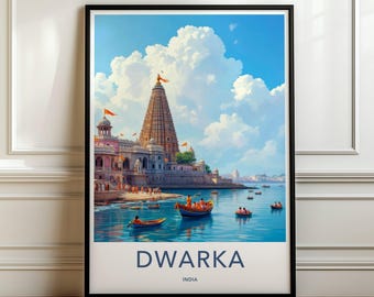 Sunset Varanasi India Boat Ride Poster, Ganges River Scenic Wall Art, Vibrant Indian Cityscape Print, Travel Photography Print